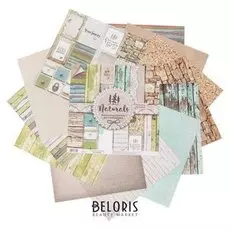 Набор бумаги для скрапбукинга Naturals, 12 листов, 30,5 х 30,5 см, 180 г/м