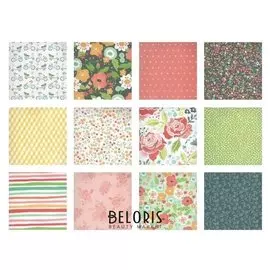 Набор бумаги "Кантри" 25.5смх25.5см, 24 листа+2 листа вырубки