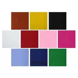 Набор бумаги крепированной 50 х 250 см, плотность - 40 г/м, в рулоне, осенняя палитра