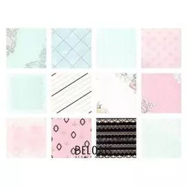 Набор бумаги "Свадебные кружева" 30.5смх30.5см, 24 листа+3 листа вырубки