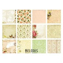 Набор бумаги "Вальс цветов" 30.5смх30.5см, 24 листа+3 листа вырубки