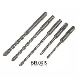 Набор буров по бетону Tundra, дв. спираль, Sds-plus, 5-6 х 110 мм, 6-8-10 х 160 мм, 5 шт.