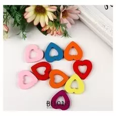 Набор бусин для творчества дерево "Сердечки цветные" набор 10 гр 2,8х3х0,5 см