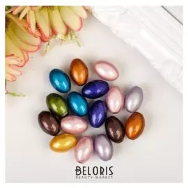 Набор бусин для творчества овал "Радуга" 10 гр 1,4х0,9 см