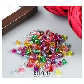 Набор бусин для творчества пластик "Цветные цилиндрики" 10 гр 0,6х0,6х0,6 см