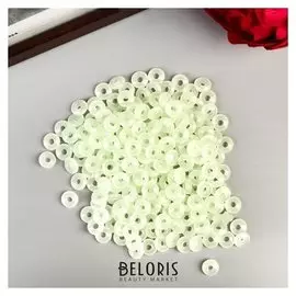 Набор бусин для творчества пластик "Фосфорные колечки" набор 20 гр 0,3х0,8 см