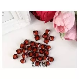 Набор бусин для творчества пластик "Кристалл-многогранник карамель" 20 гр 1,2х1,4 см