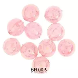 Набор бусин для творчества пластик "Перламутр розовый" набор 20 гр 1,6х1,6 см
