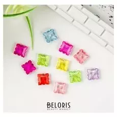 Набор бусин для творчества "Ромбик"прозрачный набор 30 шт 1х1 см