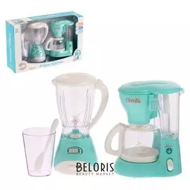 Набор бытовой техники Для кухни, блендер, кофеварка, со световыми и звуковыми эффектами