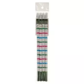 Набор чернографитных карандашей с ластиком и таблицей умножения Calligrata, 4 штуки