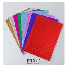 Набор цветного картона "Голографический сердечки" 8 листов 8 цветов, 21х29,7 см