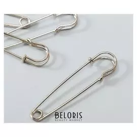 Набор декора для творчества "Булавка" набор 10 шт серебро 7х1,5 см