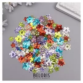 Набор декоративных пайеток "Цветочки" 20 гр