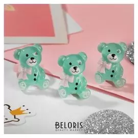 Набор детский "Выбражулька" 2 пред-та: клипсы, кольцо, медвежата