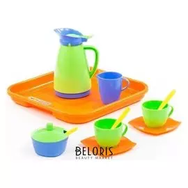 Набор детской посуды «Алиса», с подносом на 2 персоны, 11 элементов