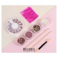 Набор для декора, цвет белый/розовый