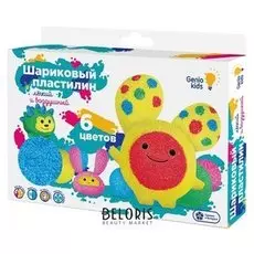 Набор для детской лепки "Шариковый пластилин" 6 цветов