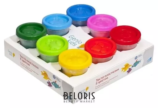Набор для детской лепки Тесто-пластилин 8 цветов