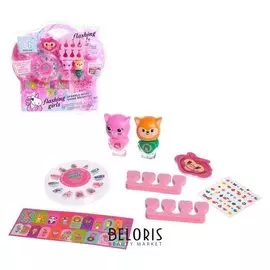 Набор для девочек для маникюра "Маленькая модница" с аксессуарами