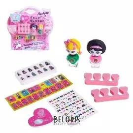 Набор для девочек для маникюра "Стильный набор" с аксессуарами
