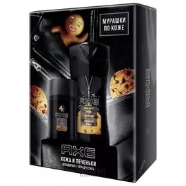 Набор для гигиены мужской Гель для душа+Дезодорант Leather Cookies