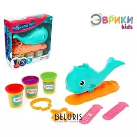 Набор для игры с пластилином «Морской кит»