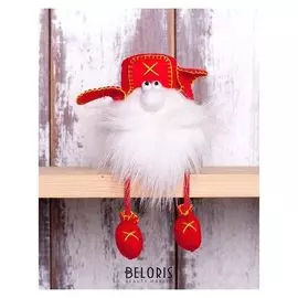 Набор для изготовления игрушки из фетра с мехом "Гном в ушанке" 10см пфг-1554