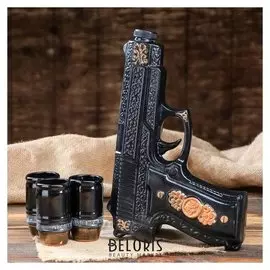 Набор для коньяка "Беретта", 4 предмета, 0,5/0.08 л