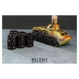 Набор для коньяка "Бтр", 7 предметов, 0,9/0,03 л