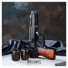 Набор для коньяка "Макаров", 3 предмета в наборе, 0,25 л/0.05 мл