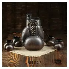 Набор для коньяка "Перчатка", 5 предметов, 1,1/0.05 л