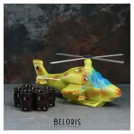 Набор для коньяка "Вертолет", 7 предметов в наборе, 1,8 л/0.05 мл