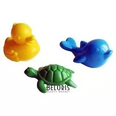 Набор для купания 3 предмета (дельфин, черепаха, уточка)