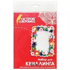 Набор для квиллинга Укрась фоторамку Разноцветная поляна