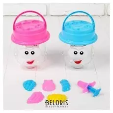 Набор для лепки, банка-копилка с крышкой-формочкой