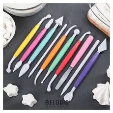 Набор для моделирования кондитерских украшений 10 шт