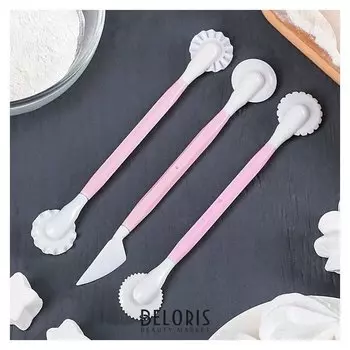 Набор для моделирования кондитерских украшений, 3 шт