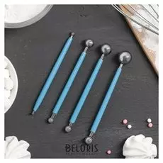 Набор для моделирования кондитерских украшений, 4 шт