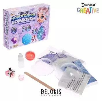 Набор для опытов «Новогодние бомбочки», шар и снежинка