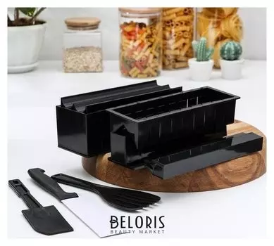 Набор для приготовления роллов «Мидори», 9 предметов, нож 15 см