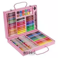 Набор для рисования в розовой коробке