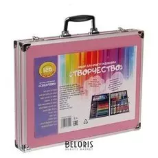 Набор для рисования в розовой коробке, складной