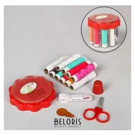 Набор для шитья «Ромашка», 6,5 × 7,5 см, в пластиковом стакане