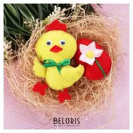 Набор для создания игрушки из фетра "Цыплёнок"