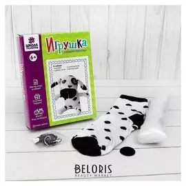 Набор для создания игрушки из носков «Далматинец» + игла, инструкция