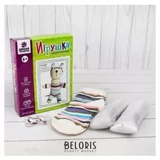Набор для создания игрушки из носков «Котёнок» + игла, инструкция
