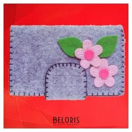 Набор для создания кошелька из фетра «Милые цветочки»