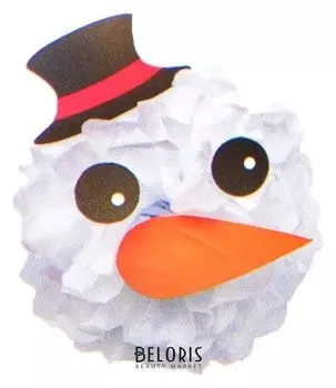 Набор для создания новогодней подвески из бумаги «Снеговичок»