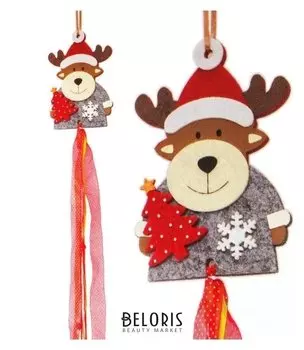 Набор для создания новогодней подвески «Олень с ёлочкой»